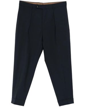 Berwich Chiaia Pleated Trousers - Blue