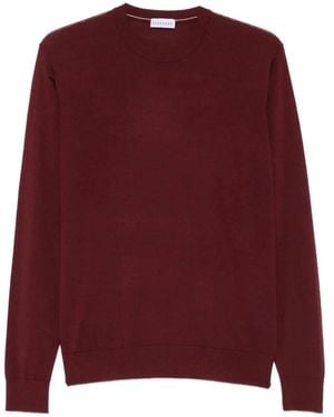 Diktat Crew-Neck Long-Sleeve Sweater - Red