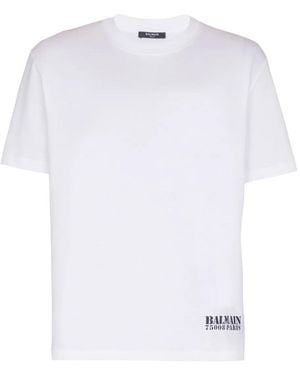 Balmain ロゴ Tシャツ - ホワイト