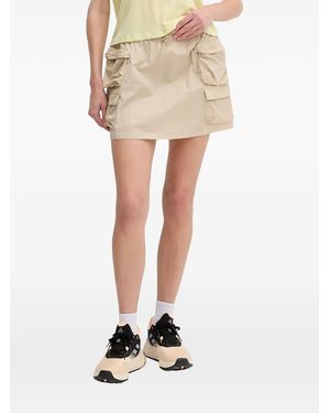 Columbia Drawstring Multi-Pocket Short Skirt - Natural