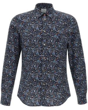 Paul Smith Abstract-Print Shirt - Blue