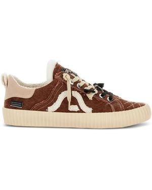 Springa Wavy Olona Canvas Trainers - Brown