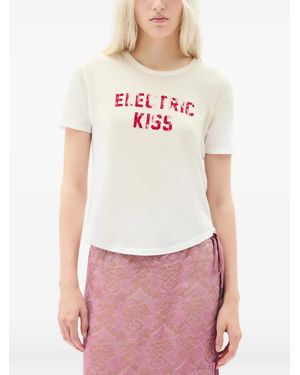 Ann Demeulemeester Floor Micro Printed T-Shirt - White