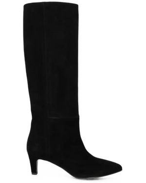 Via Roma 15 Pointed-Toe Knee-High Boots - Black