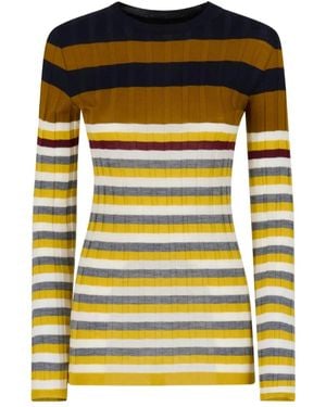 Marni バージンウール ストライプ セーター - ブラック