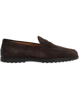 Tod's Suede Loafers - Brown