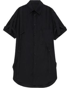 Y's Yohji Yamamoto Camisa de manga corta - Negro