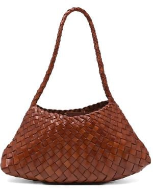 Dragon Diffusion Rosanna Schultertasche Aus Gewebtem Leder - Braun