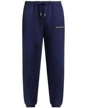 Manière De Voir Js005 Signature Regular-Fit Cuffed Joggers - Blue