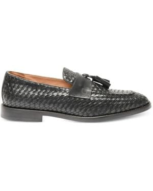 Testoni Woven Tassel Loafers - Grey