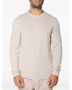 Ted Baker Roll-Edge Crew-Neck Sweater - White
