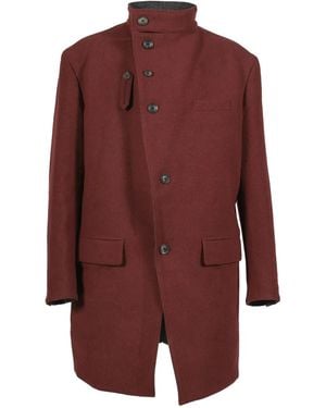 Yohji Yamamoto Buttoned Coat - Red