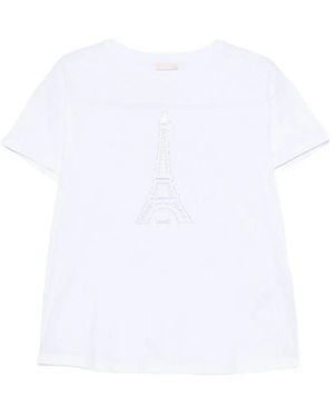 Liu Jo Crew-Neck T-Shirt - White