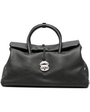 Zanellato Extra-Large Postina Stud-Embellished Tote Bag - Black