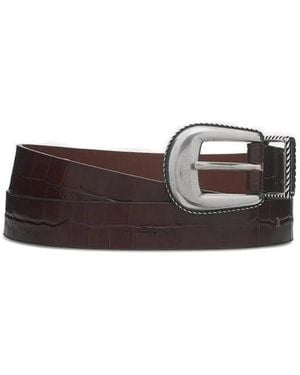 Drole de Monsieur Cintura Con Fibbia La Ceinture Croco - Marrone