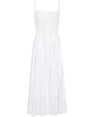 Gabriela Hearst Magritte Midi Dress - White