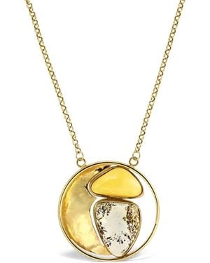 Elle Macpherson Round Pendant Necklace - Metallic