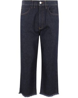 Tela Klassische Cropped-Jeans - Blau