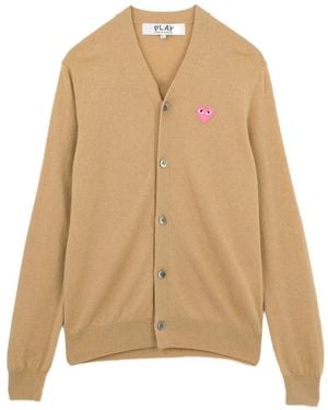 COMME DES GARÇONS PLAY Cardigan Con Ricamo - Neutro