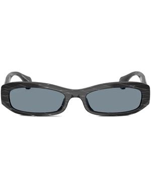 Alain Mikli Lunettes De Soleil À Monture Rectangulaire - Bleu