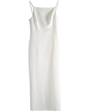 Givenchy Sliced Square-Neck Maxi Dress - White