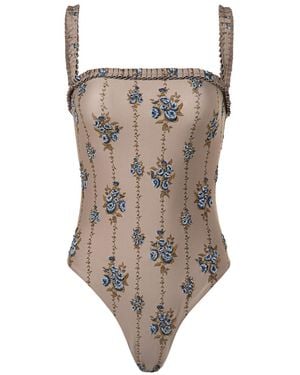 Agua Bendita Limon Memoria Swimsuit - Brown