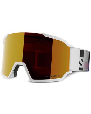 Salomon S/View 3 Logo-Strap Goggles - Brown