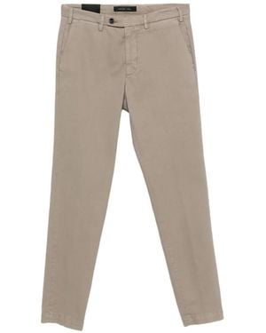 Michael Coal Straight-Leg Chino Trousers - Grey