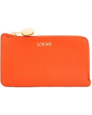 Loewe Anagram-Detail Wallet - Orange