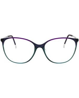 Silhouette Spx Illusion Fullrim Round-Frame Glasses - Purple