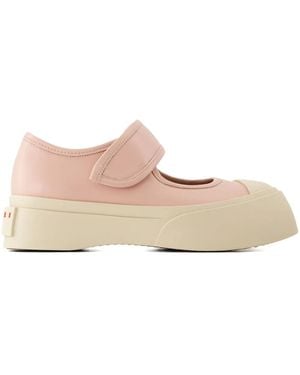 Marni メリージェーン フラットシューズ - ピンク