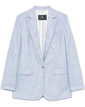 Etro Speckled Blazer - Blue