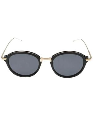 Thom Browne Round-Frame Sunglasses - Grey