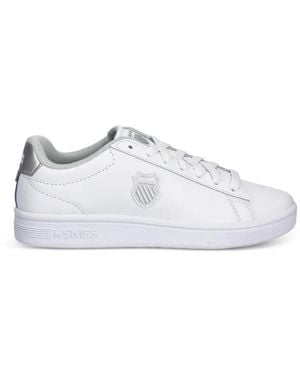 K-swiss Court Shield Ii Logo-Patch Sneakers - White