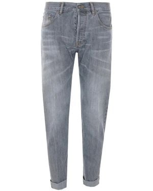 Dondup Icon Cuffed-Hem Jeans - Blue