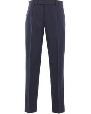 ZEGNA テーラードパンツ - ブルー