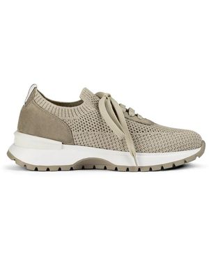 Doucal's Suede Nesh Sneakers - White