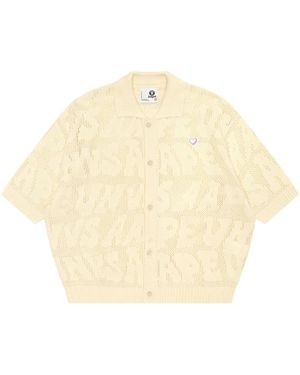 Aape By A Bathing Ape Knitted Shirt - Natural