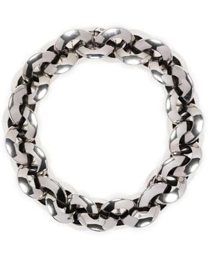 McQueen Gargantilla de cadena Eyelet - Negro