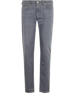 Re-hash Jeans Dritti Con Cinque Tasche - Grigio