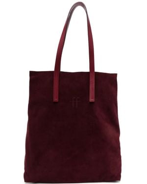 forte_forte Ff-Motif Shoulder Bag - Red