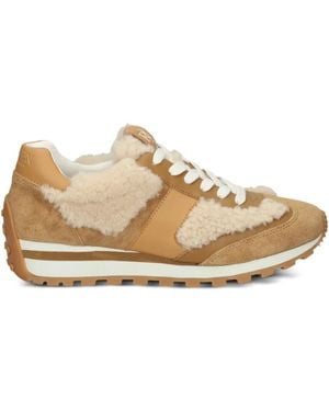 Ralph Lauren スエード スニーカー - ナチュラル