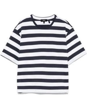 Theory Wide Stripe T-Shirt - Blue