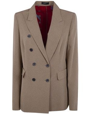 Ibrigu Double-breasted blazer - Marrón