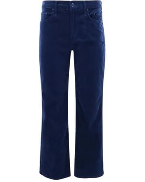 Mother The Bookie Flood Corduroy Jeans - Blue