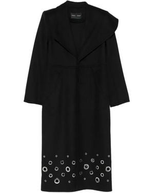 Proenza Schouler Alix Mantel Mit Ösen - Schwarz