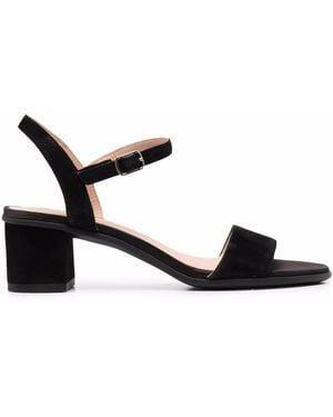 Geox Aurely 50 Suede Sandals - Black