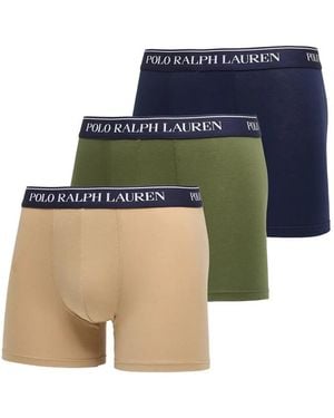 Polo Ralph Lauren Logo-Waistband Boxers (Set Of Three) - Blue
