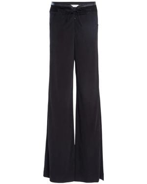 Christopher Esber Leather Belted Trousers - Blue