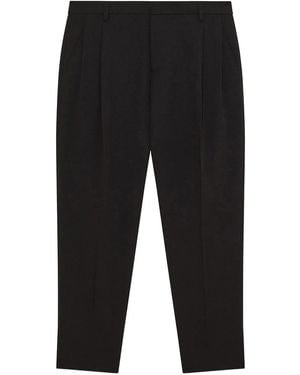 Patrizia Pepe Pleated-Detail Trousers - Black